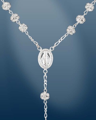 Preview: Rosenkranz im Geschenketui Sterling Silber 6 mm Ø