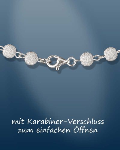 Preview: Rosenkranz im Geschenketui 6 mm Ø Silber satiniert
