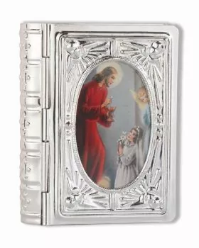 Buchdose für Rosenkranz Jesus mit Kind 6 x 4,5 cm
