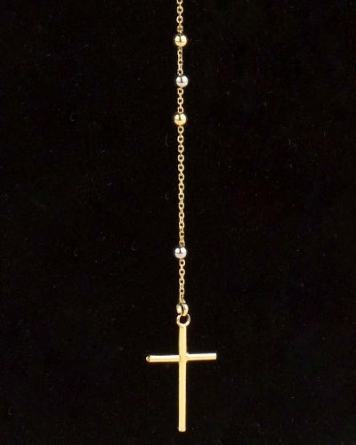 Schmuckrosenkranz 18 ct. Gold 750, Perlen 3 mm Ø