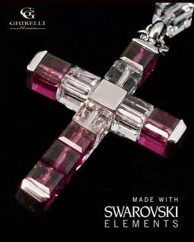 Ghirelli Rosenkranz Silber Swarovski violett 4 mm Ø