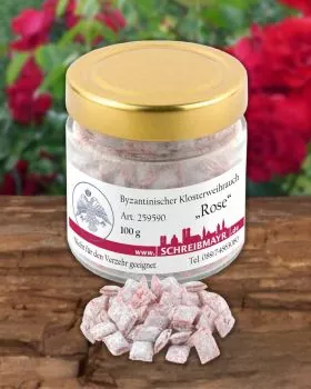 Rosenweihrauch Blüten griechisch, 100 g im Glas