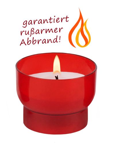 Opferlichter 47 mm Ø, rot 300 Opferkerzen 3 Stunden