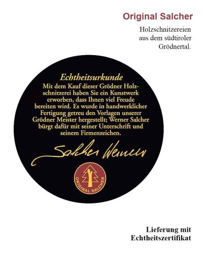 Schutzmadonna Figur 30 cm koloriert, holzgeschnitzt