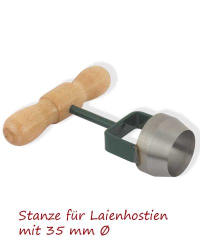 Hostienstanze aus Stahl für Laienhostien mit 35 mm Ø