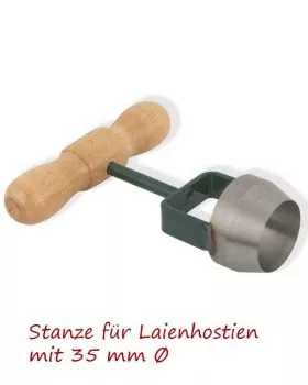 Hostienstanze aus Stahl für Laienhostien mit 35 mm Ø