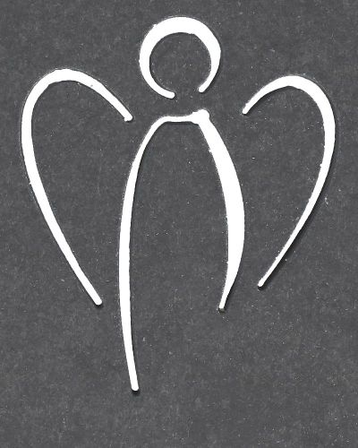 Schieferrelief 14,5x14,5 cm "Ein Engel" durchbrochen