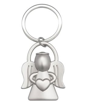 Schlüsselanhänger 4,5 cm Schutzengel mit Herz