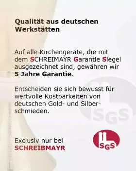 Versehpatene 10 cm Ø Kreuzdekor mit Sodalith