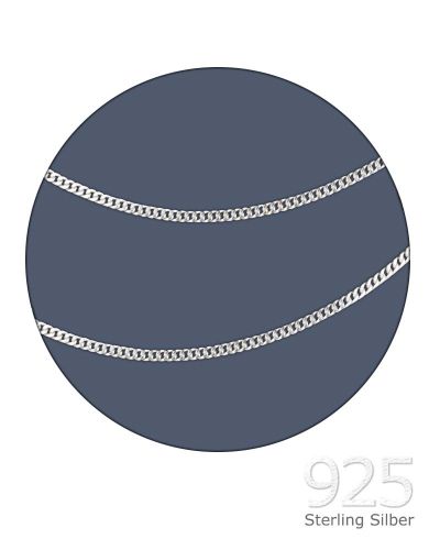 Kette Panzer 925 Silber mittel 40 cm Konfirmation
