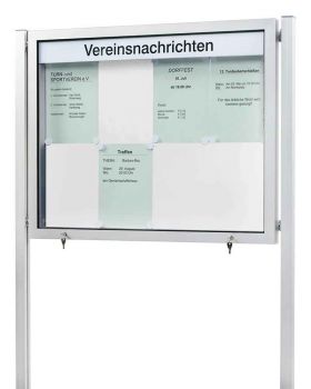 Ständerpaar 70x70x2150 mm Alu zum Aufdübeln