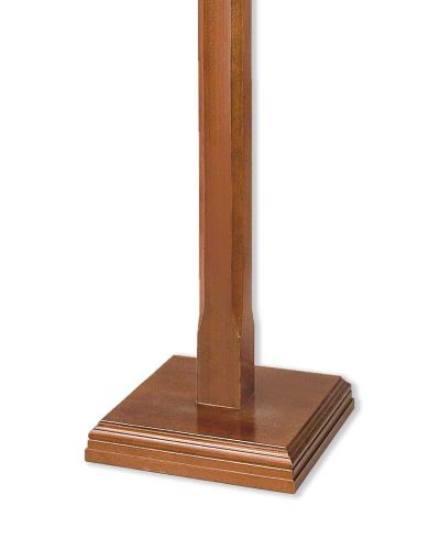 Lesepult Holz gebeizt schlichte gerade Form 118-135 cm