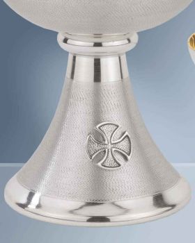 Ziborium versilbert oxydiert 18 cm hoch, 11 cm Ø