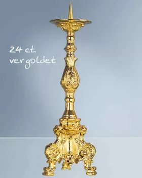 Standleuchter vergoldet barock 30 cm hoch