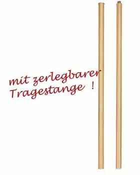 Vortragekreuz 65 x 42 cm vergoldet, mit Stange