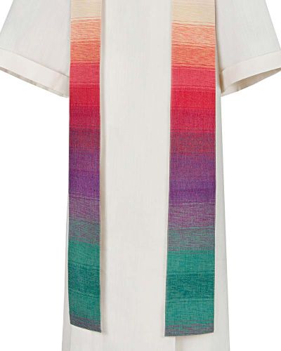 Preview: Priesterstola Harmonie 160cm Handwebe mit Farbverlauf