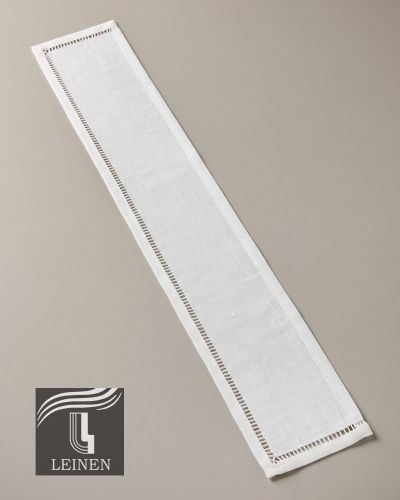 Preview: Stolaschoner aus Leinen handbestickt "Stechel" 8 x 45 cm