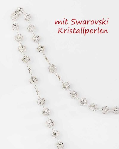 Rosenkranz 925 Sterling Silber Perlen Svarowski