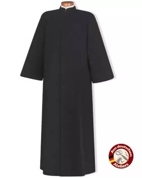 Talar für Priester und Mesner schwarz 160 cm mit Arm