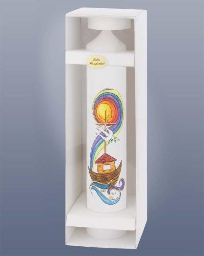 Taufkerze Arche Noah Handarbeit 265 x 50 mm