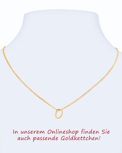 Taufring gold 333 mit rotem Schmuckstein 10mm