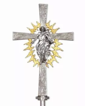 Vortragekreuz 37 x 24 cm AUFERSTEHUNG