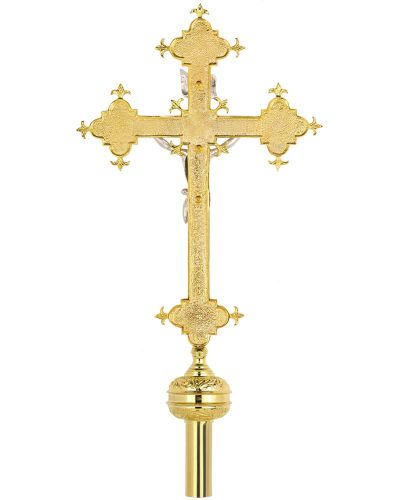 Preview: Vortragekreuz 65 x 31 cm neugotische Form
