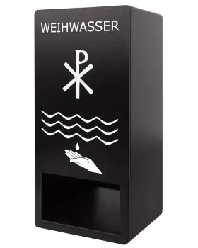 Weihwasserspender schwarz 38 x 18 x 13 cm kontaktlos