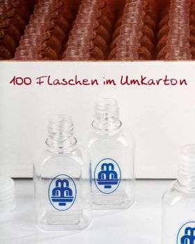 100 Weihwasserflaschen Kunststoff Schraubverschluß