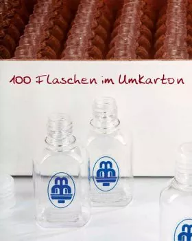 100 Weihwasserflaschen Kunststoff Schraubverschluß