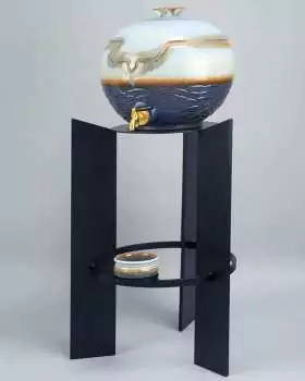 Weihwasserbehälter Keramik Wasser & Hl. Geist Symbol