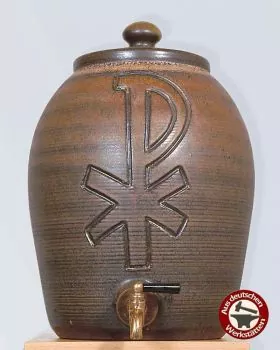 Weihwasserbehälter PX Keramik braun 19 Liter