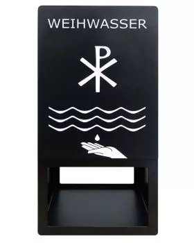 Weihwasserspender schwarz 38 x 18 x 13 cm kontaktlos