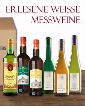 Messwein - Probierkarton 6 erlesene weisse Weine