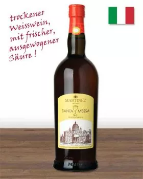 Santa Messa, Bianco Secco, 1 Liter Flasche 13 % Vol.