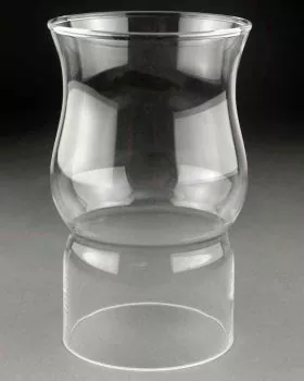 Windschutzglas 80 mm Ø, leicht geschwungene Form