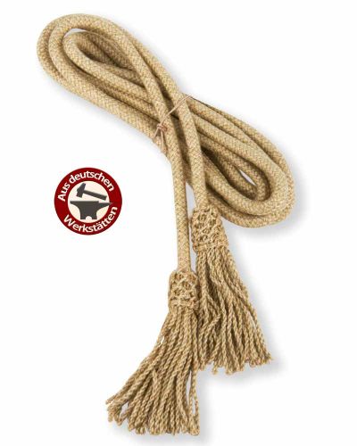 Zingulum mit Quasten 3 m Baumwolle, Kordel beige
