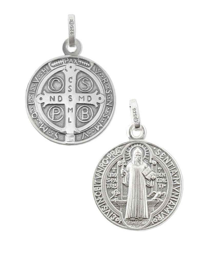 One Size Religious Gifts Silber Ton St Benedikt Medaille One Jahrzehnt Rosenkranz Ring