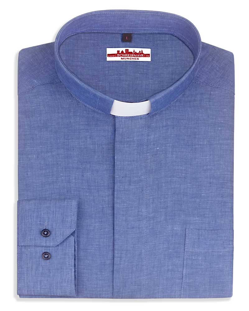 Blusenstoff 150cm Sportlicher Hemden Jeans blau 