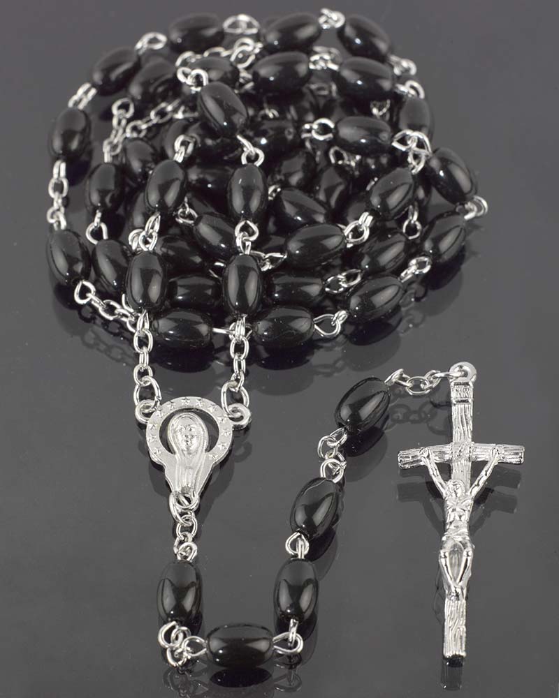 Chapelet En Buis NKlaus - 30 Maillons Avec Croix | Longueur 21 Cm | Artisanat Fin