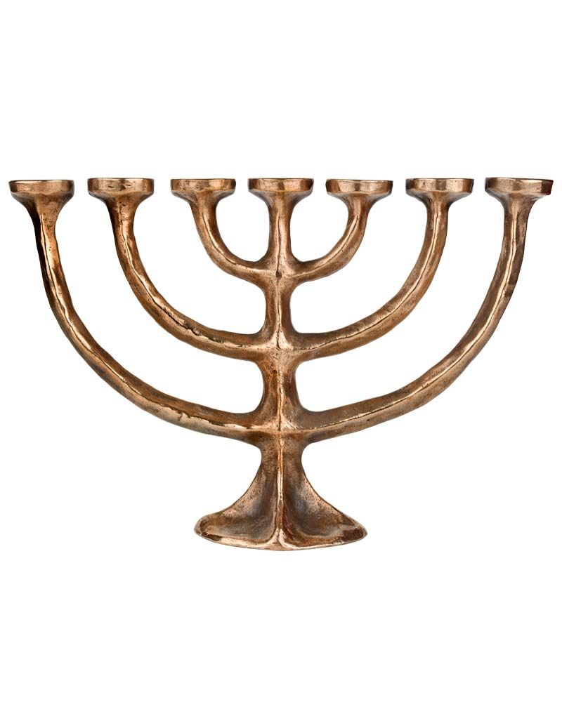 Menora Bronze 16 x 22 cm siebenarmiger Leuchter