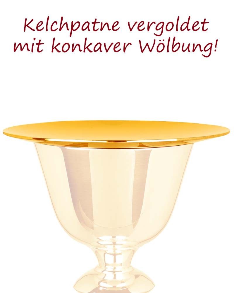 Kelchpatene 13 cm Ø, mit flacher Wölbung