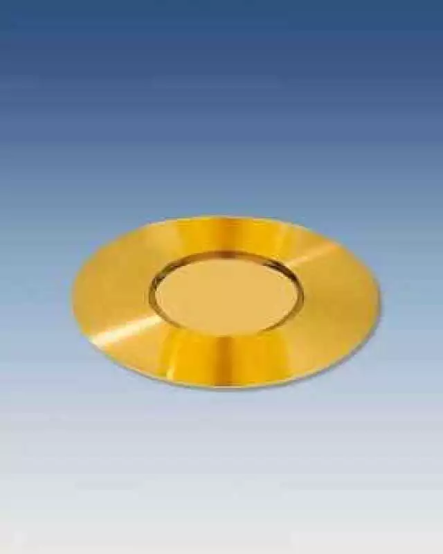 Ölgefäß Gravur CHR, vergoldet, 11 cm hoch