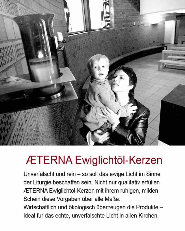 20 AETERNA Kerzen 7 Tage Brenner rot BIOCELLAT