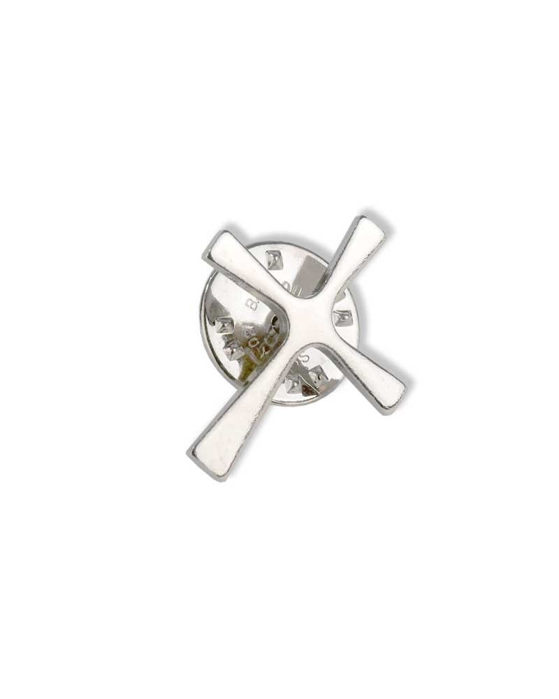 Anstecknadel Kreuz 925 Sterling Silber, mit Verschluß