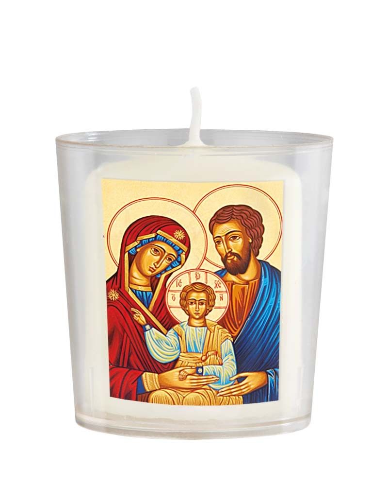 50 Lichterbecher Ikonenbild Hl.Familie Kerzen 60x50 mm