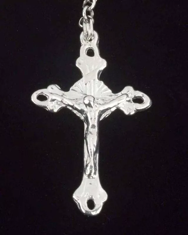 Rosenkranz Kommunion echt Silber Perlmutt 4 mm