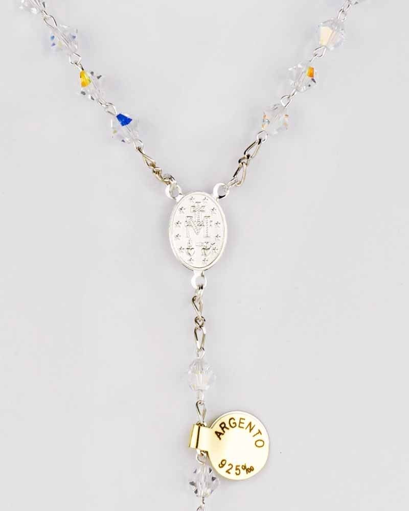 Rosenkranz Sterlingsilber Swarovski-Kristall 5 mm Ø