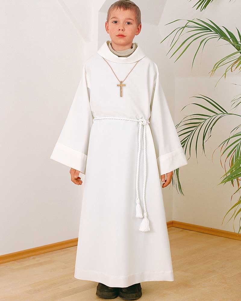 Erstkommunionalbe 140 cm creme, Polyester mit Wolle