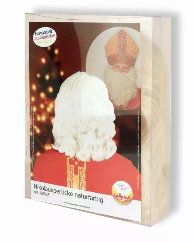 Nikolaus Perücke naturfarbig hochwertige Handarbeit Nikolaus Perücke naturfarbig hochwertige Handarbeit